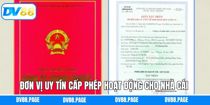 Giấy Phép Dv88 3 Đơn vị uy tín cấp phép hoạt động cho nhà cái
