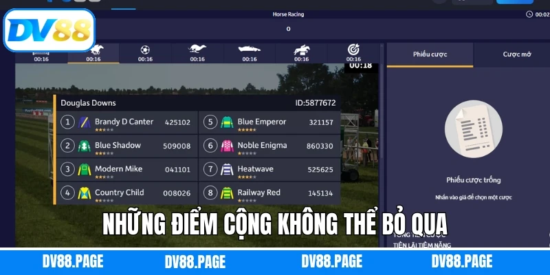 Những điểm cộng không thể bỏ qua của sảnh thể thao tại Dv88